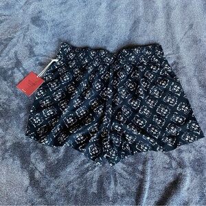 Mossimo Black Floral High Waist Women's Shorts Size Medium NWT